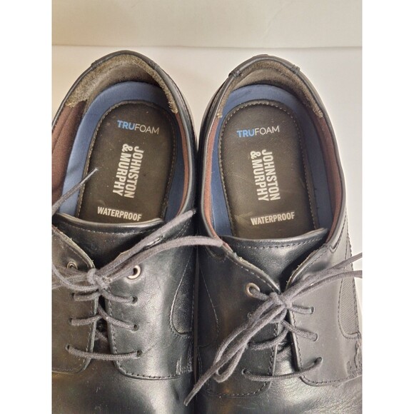 Johnston & Murphy Waterproof Gibbion Plain Toe Trufoam Dress Shoes Mens 11 Black main image 7